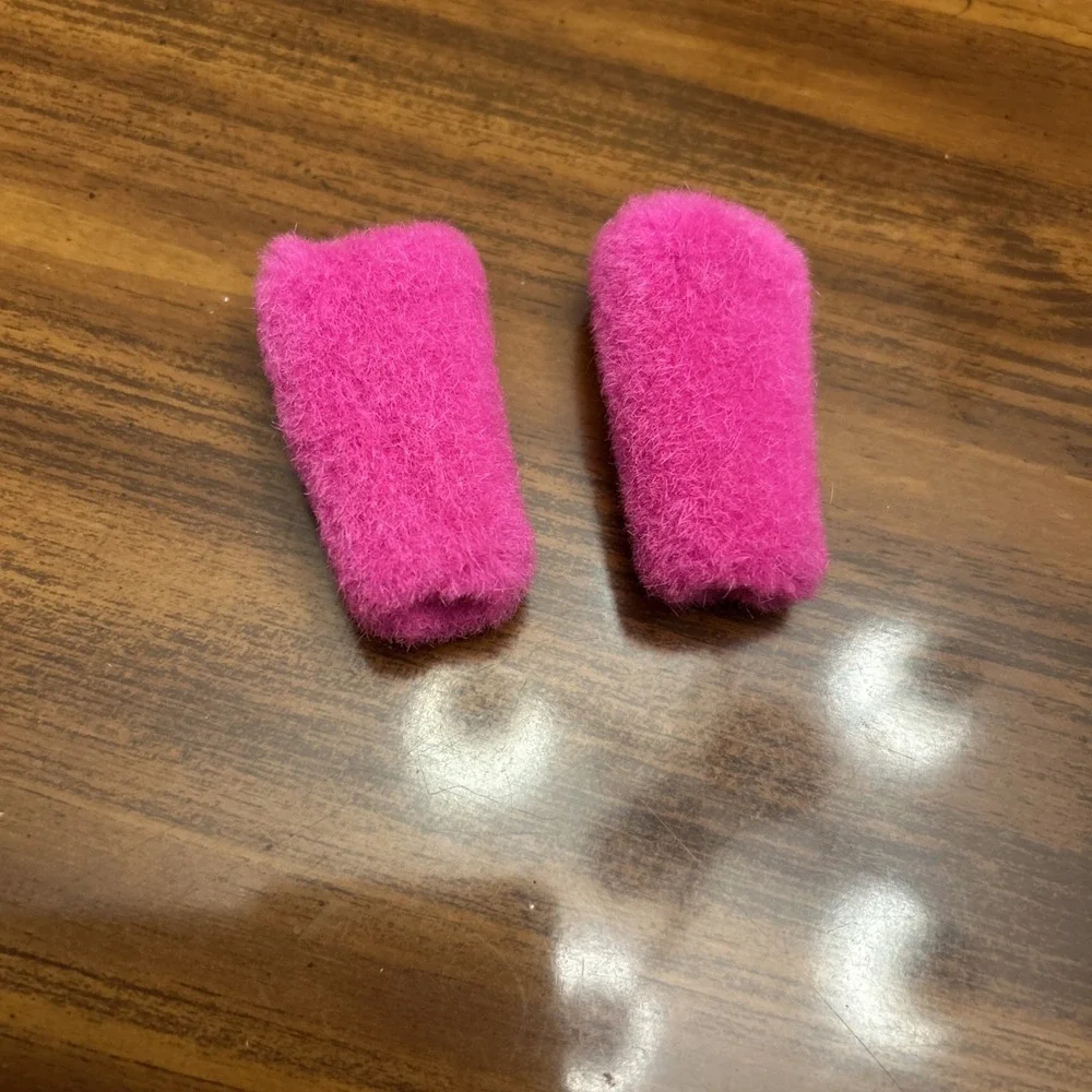 Pink Fur Arm Band Pieces For Barbie Doll Outfit‎